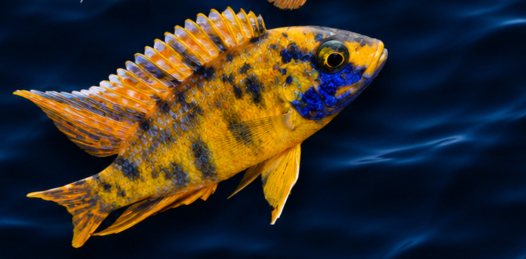 Royal sun hybrid — hybrid Lake Malawi cichlid.